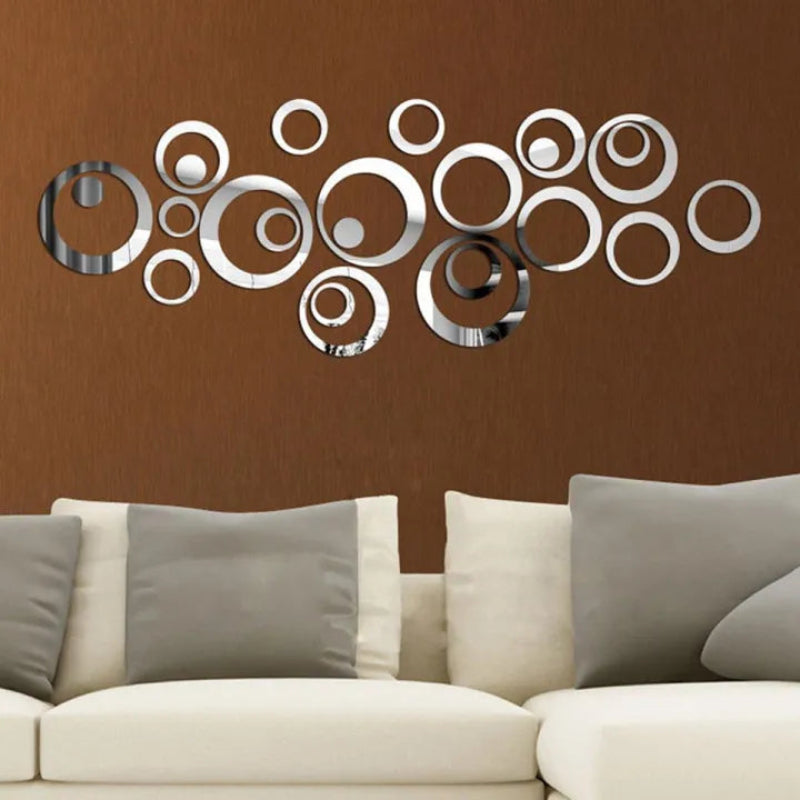 3D MIRROR WALL STICKERS