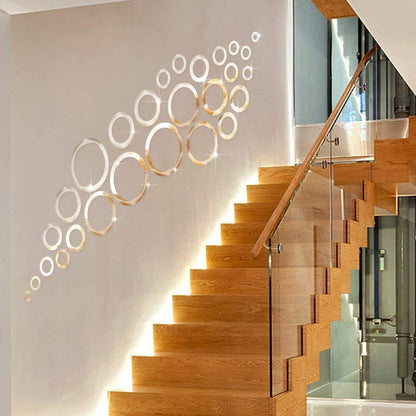 3D MIRROR WALL STICKERS