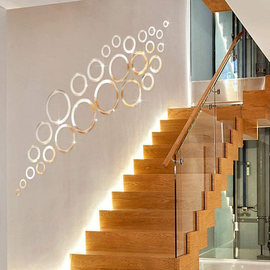 3D MIRROR WALL STICKERS