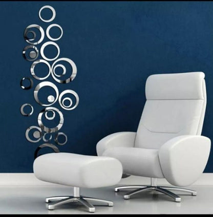 3D MIRROR WALL STICKERS