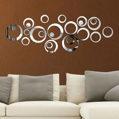 3D MIRROR WALL STICKERS